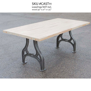 YW-CL-004, Super heavy duty Cast Iron Dining Table Legs 71cmx62cm