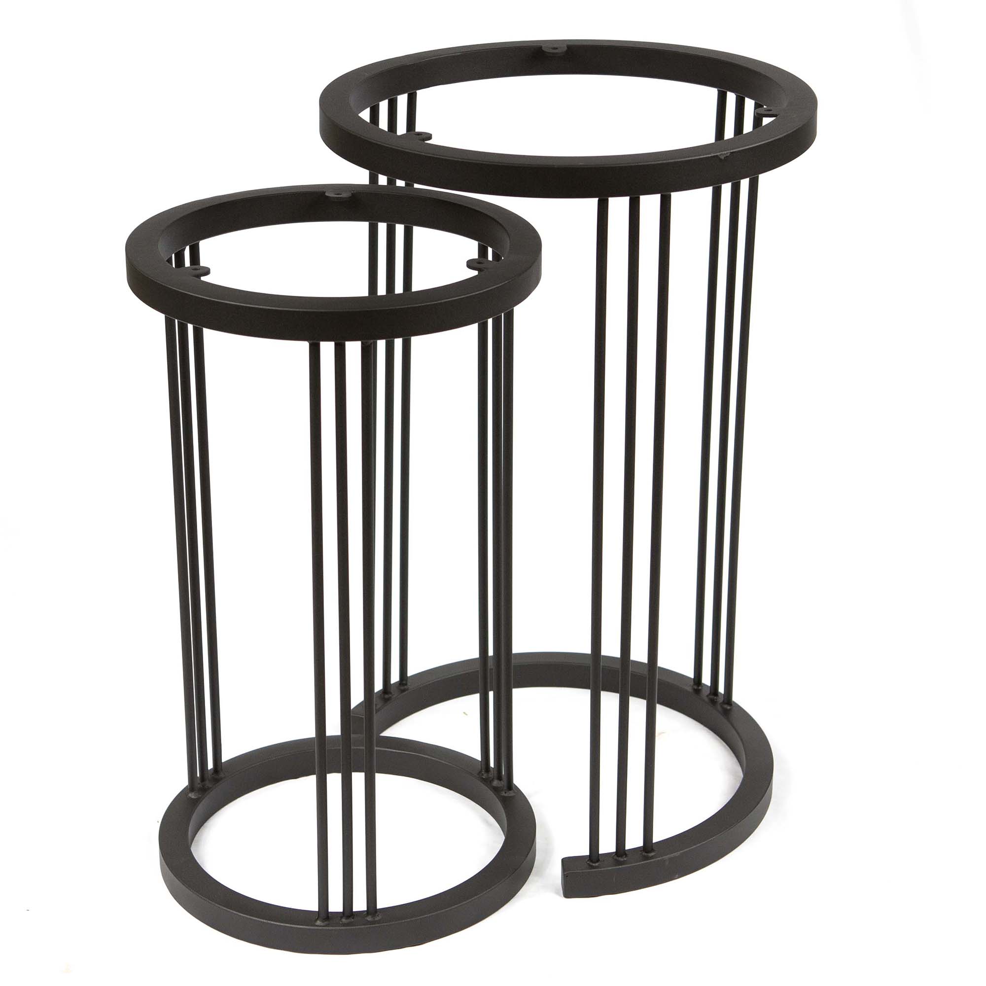 SS009, 9-Pin Round Nesting Side Table Legs Set/2