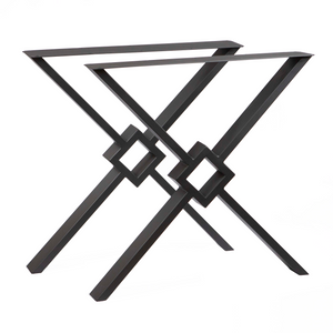 SS1910 Modern X-Shaped Dining Table Legs, 1 Pair